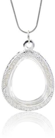 SUPERFINDINGS Medaglione Argento Ciondolo a forma di lacrima Con Cabochon Acrilico Trasparente Foto Charm E Jump Ring Per Matrimonio Bouquet Da Sposa Portachiavi Fabbricazione di Gioielli