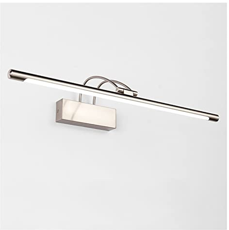 Bath Mirrorps European Style Led Mirror Front Light Modernmalist Makeup Bathroom Bathtub Waterproof Dressitable Mirror Cabinetp Wall Light/Warm Light/45Cm/Warm Light/55Cm