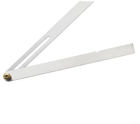 Adjustable Bevel Ruler 15/25 cm Woodworking Angle Gauge with Stainless Steel T-Type Sliding Bevel for Dovetail Marking and Tool Alignment(25CM)