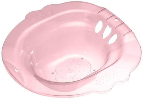 Sitzbad für Hämorrhoiden, tragbare Sitzbadewanne über der Toilette, tragbar nach der Geburt mit Abflusslöchern, Bidet-Aufsatz, breiter Sitzbereich, Stil 3, für Toilette