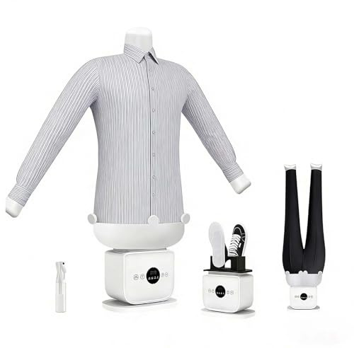 LYNNEYING Nuova Macchina Per Stirare Automatica 2026, Senza Mani Touchscreen 3.0, Vaporizzatore 360° Senza Zone Obbliate, Stiraggio Rapido In 8 Min, A Un Tocco(A)