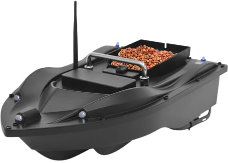 Wmpusll Bait Boat with 1 Box for Fishing, Fishing Bait Boat with 5200mAh Battery, Dual Motor, Night Lights, Hook Release & Carry Bag, 1968 FT Long-Range Deployment Fish Bait Boats