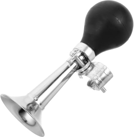CORHAD Campanello per Bicicletta in Metallo 5 Pollici, Corno ad Aria Compressa con Suono Forte e Chiaro, Clacson di Allarme per Manubrio, Accessorio Ciclismo Versatile per Mountain Bike