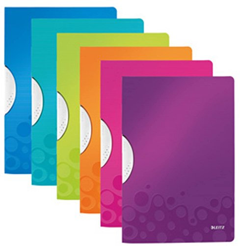 Leitz WOW Serie (Farbe: sortiert, ColorClip | DIN A4 | 6 Stück)