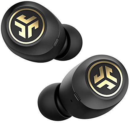 JLab JBuds Air Icon True Wireless Signature Bluetooth Earbuds + Charging Case, Black & Gold, IP55 Sweat Resistance, Bluetooth 5.0 Connection, Stereo Phone Calls, 3 EQ Sound Settings