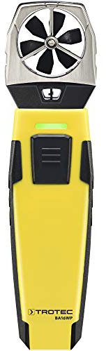 TROTEC Windmesser BA16WP – Windmessgerät, Anemometer – Messbereich 0,6 bis 30 m/s, MultiMeasure Mobile App
