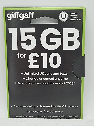 Giffgaff SIM card more details on products
