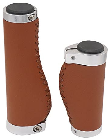 BBxunsless Poignée de vélo en cuir synthétique microfibre PVC, longue 22,2 x 135 mm, courte 22,2 x 95 mm, ergonomique, antidérapante, pour VTT, vélo