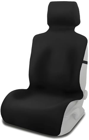 JNNJ Seat Covers Car Front Seats, Auto Seat Cover Universal Waterproof, Neoprene Car Front Seats Covers, Non-Slip Backing Stain Resistant Cars Seats Protection Cover for Cars Van Truck