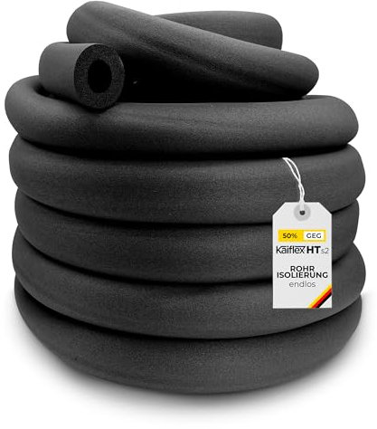 Kaiflex Rohrisolierung endlos 15x10mm* 21m - 50% GEG Schlauchisolierung für Heizungs- und Sanitärbereich - flexible Dämmung - Kautschuk Rohr Isolierung - Weichschaum Isolierschlauch - Dämmstoff