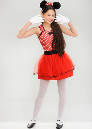 Struts Childrens Minnie Style Little Red Mouse Girl Costume (Extra Large (10-12 years))