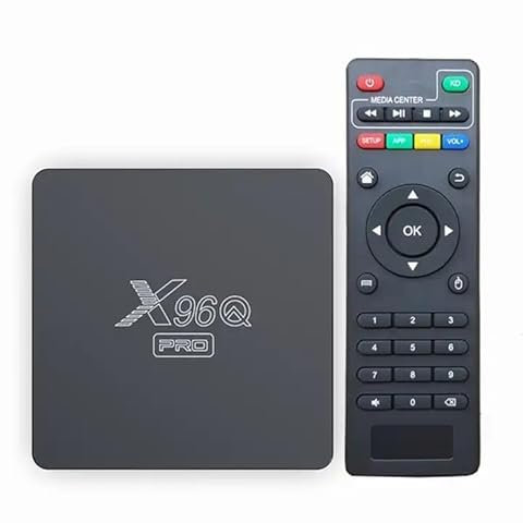 X96QPRO 1 GB di RAM e 8 GB di ROM Box Android TV Box Media Player Alta qualità (Android 10.0) con telecomando e cavo HDMI, lettore multimediale Box TV 4K