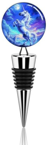 Un-icorns Kingdoms Wine Stoppers Reusable Zinc Alloy Beverage Bottle Sealer for Party Wedding