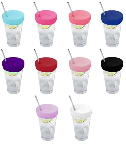Drink Covers Anti Spike 20 PCS Reusable Washable Mesh Scrunchie Cup Covers for Drink Spiking Prevention Essential Safety Accessories for Women at Bars Clubs Parties Travel