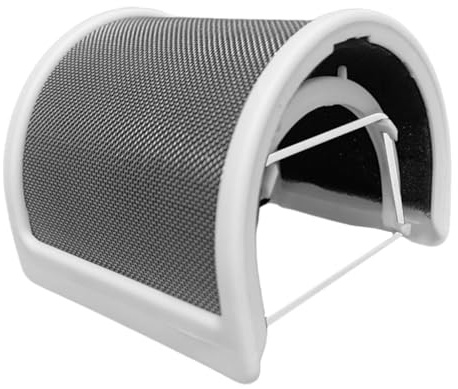 GOOHOCHY Filtro Antipop per Microfono Portatile Forma di U con Schermo Antivento e Spugna Bianco Accessorio per Riduzione Rumore e Protezione Microfono