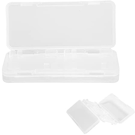 Culnflun Estuche portátil para Tarjetas de Juego 4 en 1 para Caja de Almacenamiento de Cartuchos de Juego de PP Blanco Transparente (con Capacidad para 4 Tarjetas de Juego)