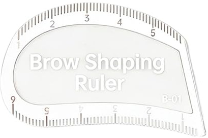 Cirraorive Gabarit Sourcils Règle à Sourcils Outil Cartographie Sourcils Guide Dessin Stable Fabriqué en Pp Adapté à la Création de Forme Parfaite pour, 5.5 Cm X 3.5 Cm