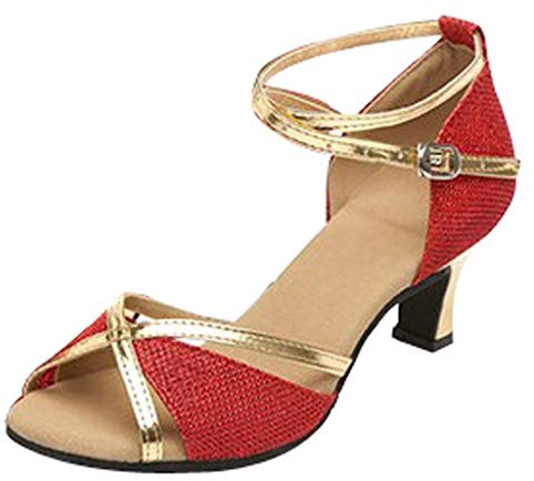 Zapatos tradicionales para mujer, zapatos de tacón tirolés, elegantes y cómodos, zapatos de boda, zapatos de tacón Mary Jane, zapatos de tacón con tacón, zapatos de mujer, bailarinas, rojo, 39