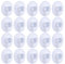 Whaline 20 Packs 45mm Large Suction Cup Plastic Sucker Pads Without Hooks, Clear