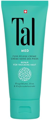 Tal® MED Fußpflege Balsam 75ml – Intensivbalsam gegen Hornhaut – SOS-Pflege für sehr trockene und rissige Füße – Für Diabetiker geeignet – Natürliche Schweizer Wirkstoffe – Fußcreme gegen Hornhaut