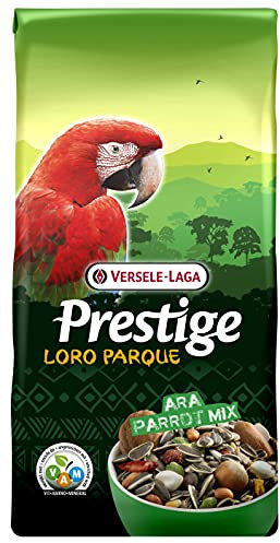 VERSELE-LAGA – Prestige Loro Parque Ara Papageienmischung – angereicherte, vollständige und abwechslungsreiche Samenmischung – 15 kg