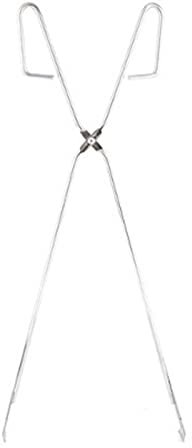 M/E Pinze a carbone in acciaio inox 304 – Clip a carbone resistente | Pinze per bricchette allargate, con manico allungato anti-scottatura da 55 cm, per barbecue all'aperto, campeggio, picnic e falò