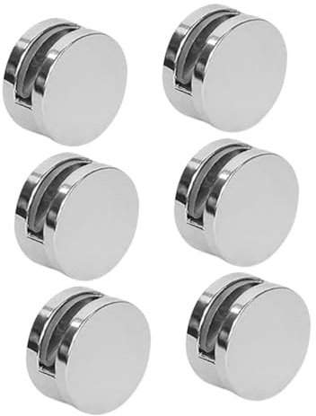6st Glasclip Spiegelclips Glas Badezimmer-cliphalter Verstellbare Spiegelhalterungen Befestigungsclips Für Glasspiegel Badezimmerspiegel-clips Eisen Schminktisch Kleiderbügel