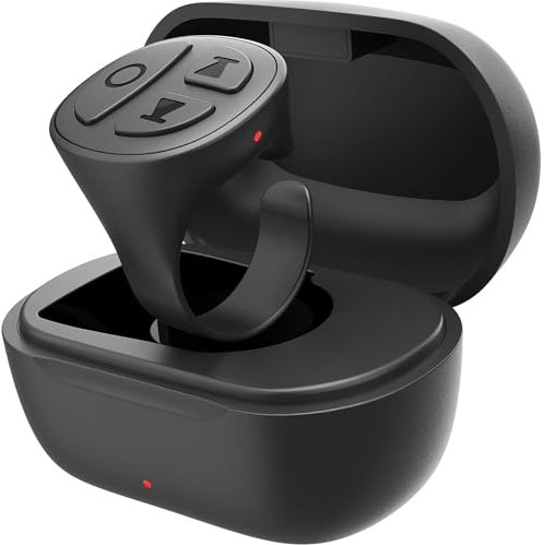 Télécommande Bluetooth pour Tik Tok Scroll, Sans Fil TikTok Page Turner, Télécommande pour selfie Bluetooth, Anneau de Défilement avec Réglage du Volume pour Samsung iPhone iPad