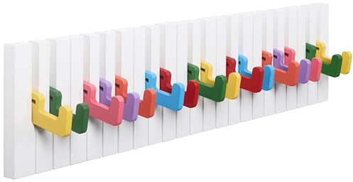 RICOO Perchero de Pared, Gancho de Ropa para Niños, WM1885-XL, Colorido, Diseño Elegante, Perfecto para Cualquier Habitación, 59x15x2cm