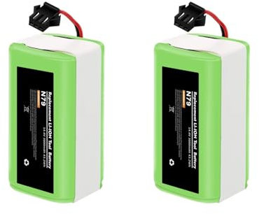 Batería de 14,4 V y 3000 mAh. Compatible con Conga Excellence 950 990 1090 1790 1990, Compatible con Deebot N79S N79 DN622 Robovac 30 35C Recargable, Suministros de Limpieza for el hogar. (Color : 2