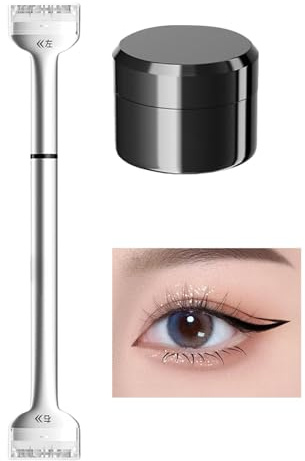 Tampon à cils inférieurs avec encre - Outil de maquillage double face imperméable - Pointe de 0,01 mm - Accessoire de beauté - Tampon pour la maison