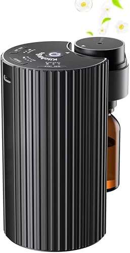 Waterless Diffuser for Essential Oils Smart Tech Waterless Nebulizer Rechargeble Battery Powered Portable for Home Car Office(Upgraded)