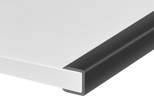 Gummikantenprofil, selbstklebender U-Profil-Kantenschutz für Sperrholz, Schrank, flexibler Kantenschutz für Holzplatten, Größe 16 mm, passend für 14–17 mm, Länge 3 m, schwarz