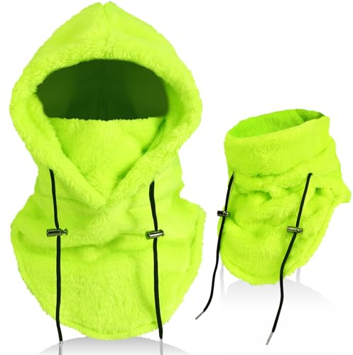 AYPOW Balaclava, termobalaclava i fleece, multifunktionell, för utomhusbruk, vindtät ansiktshuva, varm skidmask med nack- och halsvärmare, unisex-ansiktsmask för cykling, motorcyklar, vandring och