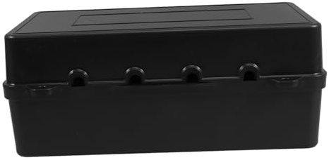 Ciieeo Scatola Di Giunzione Elettrica in Plastica Nera Coperchio, Protezione Antipolvere Per Prese Multiple, Custodia Esterna Per Gestione Alimentazione e Protezione Da Spruzzi