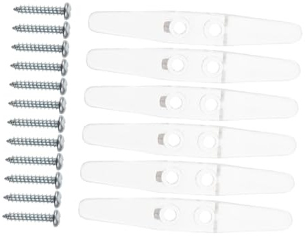 NOLITOY 6 Piezas Abrazaderas Transparentes para Cordones de Persianas Sujetacables Resistentes para Seguridad Infantil Organizadores de Cuerdas para Ventanas y Cortinas