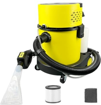 1600W Aspiradora Portátil Con Depósito De Agua De 5 Galones, Equipo De Limpieza Con Dispensador De Jabón Y Filtro Hepa, Ideal Para Casa Y Coche
