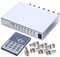 UHPPOTE 4CH Color QUAD System Video Splitter CCTV DVR Camera Processor Remote Control with 7 BNC Adapter