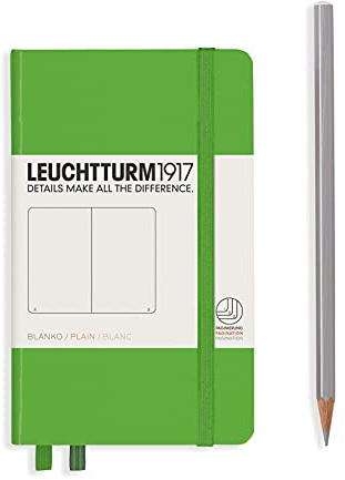 LEUCHTTURM1917 357487 Notizbuch Pocket (A6), Hardcover, blanko, Fresh Green