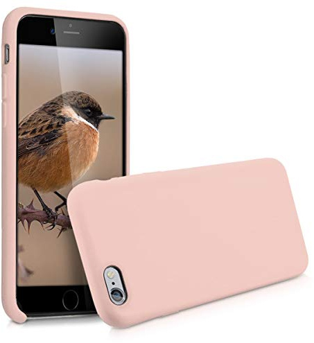 kwmobile Handyhülle für Apple iPhone 6 / 6S Hülle - Case Silikon - Kabelloses Laden - Schutzhülle Cover in Altrosa
