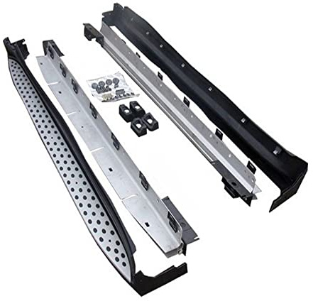 J&J AUTOMOTIVE Marche-Pieds Latéraux pour BMW X6 E71, E72 2008-2014, Lot de 2 Pcs (Gauche et Droite), Antidérapant, Aluminium