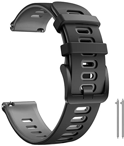 Kompatibel mit Garmin Vivoactive 3 Band, 20mm Schnellwechsel Sportgurt aus weichem Silikon für Garmin Vivoactive 3 / Forerunner 645 / Samsung Galaxy 42 mm Smartwatch