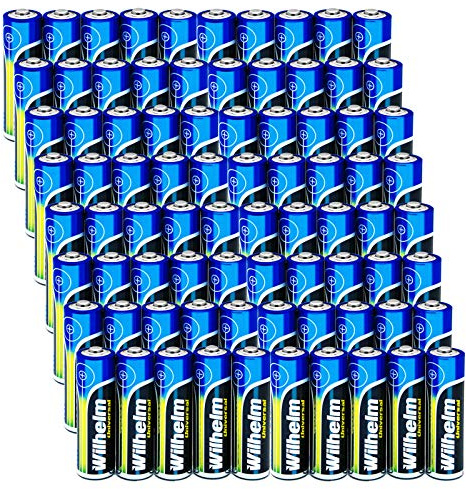 Wilhelm AA Batterien Alkaline Universal Mignon 1,5 V 2800 mAh – 80 Stück