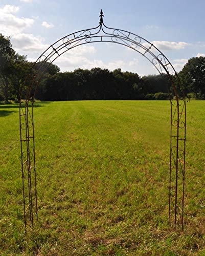 Rosenbogen Breite: 180cm 10mm Massiveisen! Roheisen Rankbogen aus Metall
