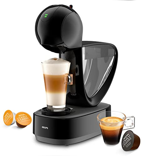 KRUPS Infinissima Touch noire, Machine à café pour préparer plusieurs boissons, Base Nescafé Dolce Gusto, Haute pression allant jusqu'à 15 bars, Ecran tactile, Mode éco 1 minute YY4667FD 1.2L