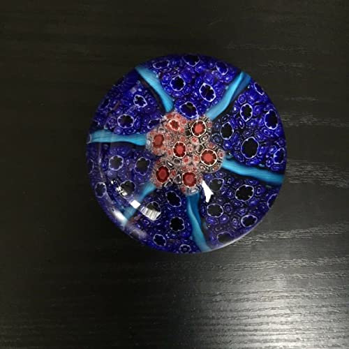 Paperweight, Briefbeschwerer,Glas Kugel Millefiori Muster, Glasdeko D8cm
