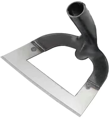 Azada hueca de mano para agricultura, azada de deshierbe de acero al manganeso, azada para plantar verduras, jardinería, aflojamiento del suelo, herramientas de deshierbe (S:20X15X12CM)