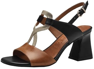 Tamaris dam 1-28379-42 sandal med klack, Cognackam, 39 EU