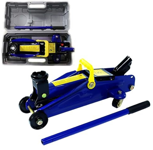 Hydraulisch Wagenheber Rangier-Wagenheber Autoheber inkl. Koffer, Wagenheber hydraulisch 2T KFZ PKW Werkstatt Rangierwagenheber