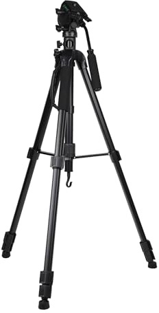 Kenro Karoo KENTR106 3-in-1 Foto- & Video-Stativ-Set mit Einbeinstativ und Fluid Action Kopf und Schnellwechselplatte, Aluminium, bis zu 5 kg max. Belastung
